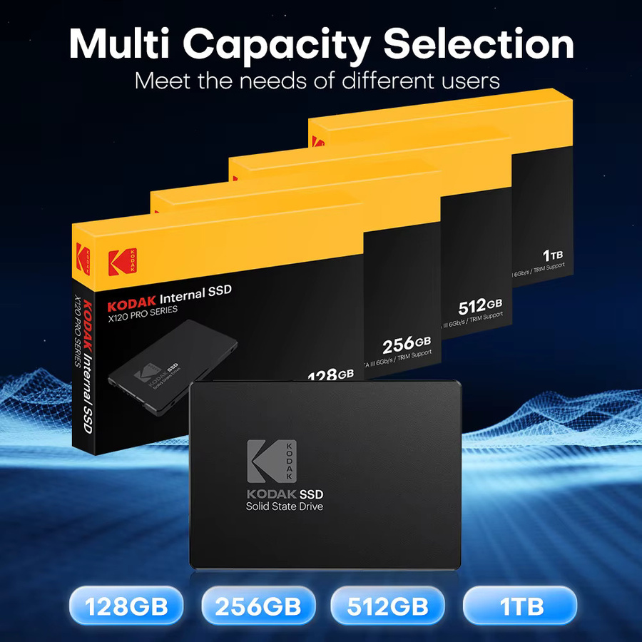 Kodak X120 Pro SATA III SSD 1TB 2,5 Zoll Interne Solid-State-Festplatte in Schwarz für Laptop und Desktop-PC-Upgrade - Bild 5