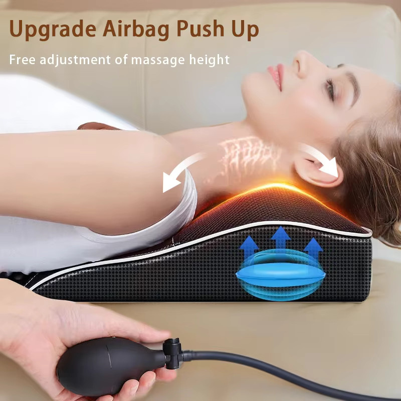 JAIYORL Elektrisches Shiatsu Massagegerät für Kopf, Hals und Rücken mit Heizfunktion und Vibration in Schwarz - Bild 2