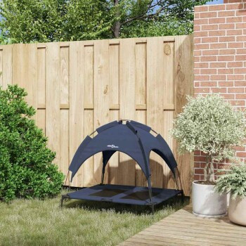 VidaXL Hundebett Marineblau, rechteckig, wetterfest, B/T/H: 92 x 77 x 82,5 cm - Bild 3