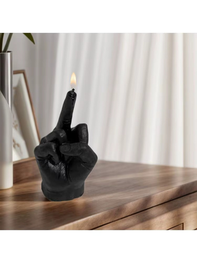 VAKIND Duftkerze in Mittelfinger-Form, schwarze Motivkerze für Zuhause und Schlafzimmer - Bild 5