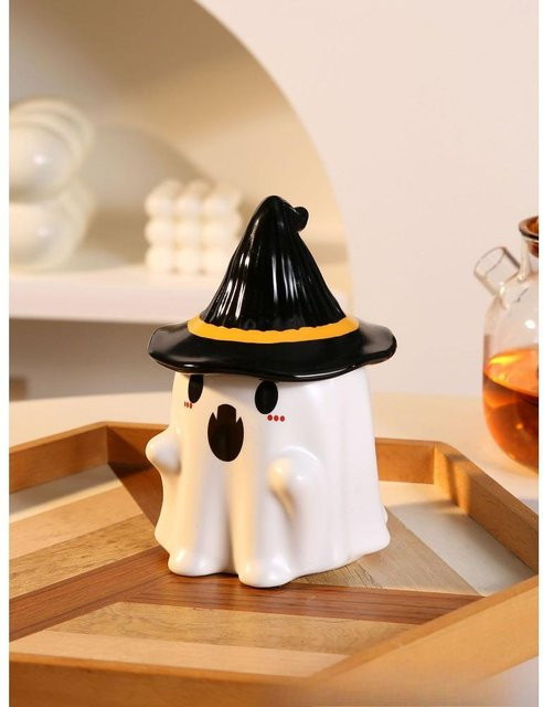 Kreative Halloween-Keramiktasse mit Geister-Motiv von Yiran Furniture in Weiß, 480 ml - Bild 1
