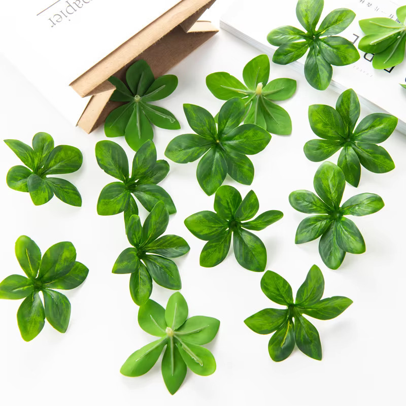 Künstliche Rosen und Glockenblätter in Grün für deine Hochzeits-, Party- und Raumdekoration - Bild 2