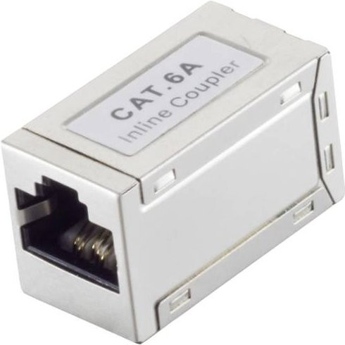 BKL Electronic RJ45 Verbinder CAT 6a STP Slim in Silber mit 8 Polen für Ethernet/LAN - Bild 1