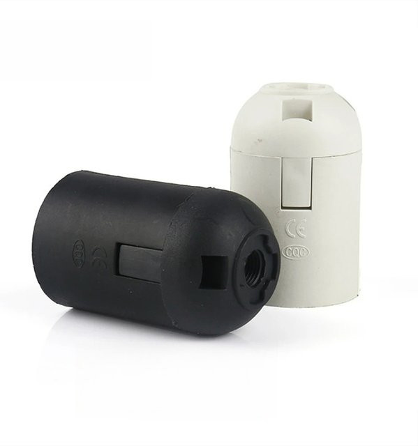 JOYINLED 50 Stück Flexible Lampenfassung E27 Glühbirnenhalter aus Kunststoff in Weiß - Bild 1