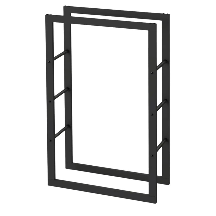 DELUKE Kaminholzregal KEOP aus Metall in Schwarz, B/T/H: 60 x 25 x 100 cm - Bild 2