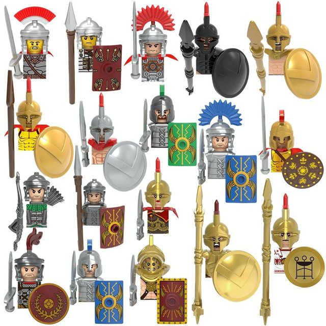 Mittelalter Römisches Reich Spartanischer Kreuzfahrer Mini Mittelalterlicher Soldat Figuren Modell Bausteine - Bild 1