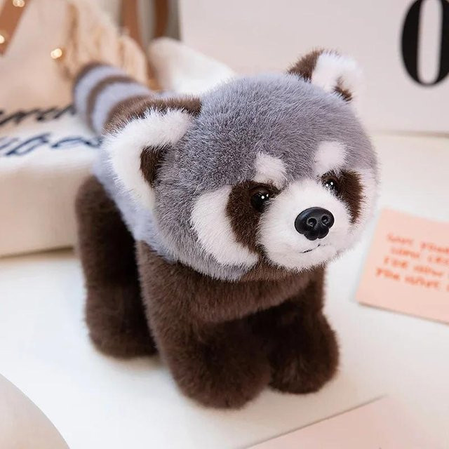 Kidsly Grauer Waschbär Plüschtier, 45-60cm, ab 14 Jahre - Bild 1