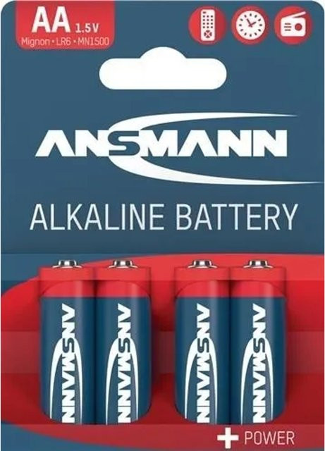 Ansmann Red-Line Mignon AA Alkaline-Batterien 1,5V mit 2800 mAh, 4 Stück, Rot - Bild 3