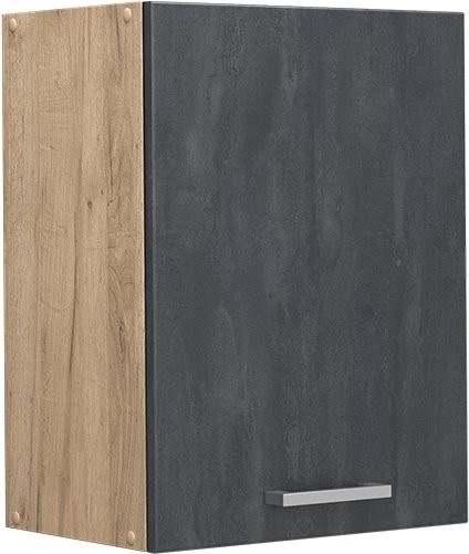 Vicco Hängeschrank R-Line Küchenschrank Schwarz Beton Eiche B: 45 cm, H: 60 cm, T: 31 cm - Bild 1