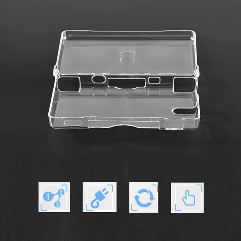 Transparente Schutzhülle für Nintendo DS Lite inklusive Ersatzgehäuse für Bildschirm und Objektiv - Bild 3