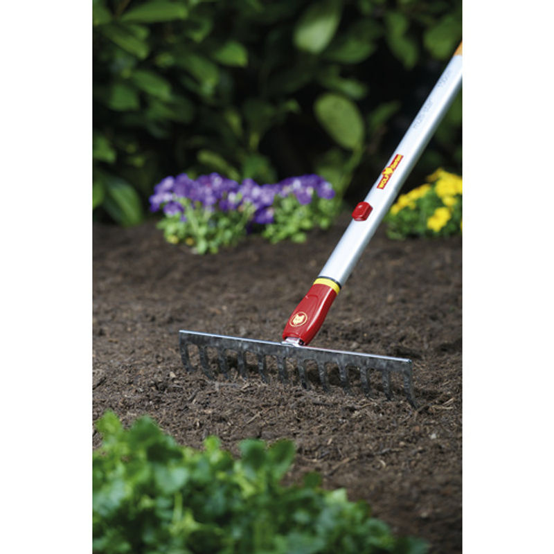 WOLF-Garten Rechen DR-M 30 Multi-Star aus Stahl in Rot mit 30 cm Arbeitsbreite - Bild 2