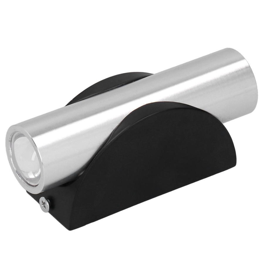 GoolRC LED Wandleuchte mit Doppelkopf für Innenbereiche, warmweißes Licht, Aluminium - Bild 2
