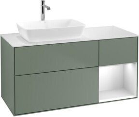V&B Waschtischunterschrank Finion Wandbeleuchtung in Weiß lackiert Breite: 120 cm - Bild 1