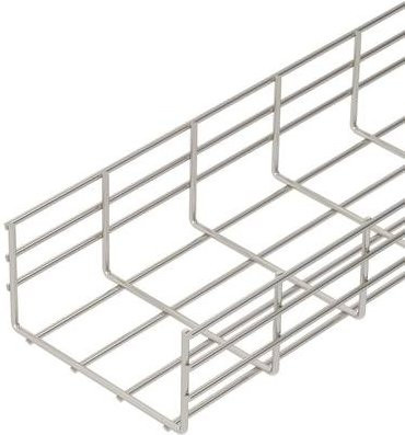 OBO Bettermann Gitterrinne aus Edelstahl in Silber, B/H/L: 20,0 x 10,5 x 300,0 cm - Bild 1