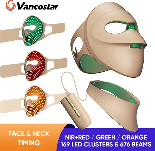 Vancostar LED-Gesichtsmaske mit Rotlichttherapie für das Gesicht - Bild 1