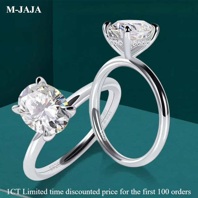 M-JAJA Verlobungsring, 925 Silber, Diamant, Damen - Bild 1