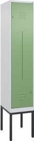 C+P Z-Spind Classic PLUS Spind mit 2 Fächern und Zylinderschloss, Gestell aus Stahl, H x B x T: 212,0 x 40,0 x 50,0 cm - Bild 1