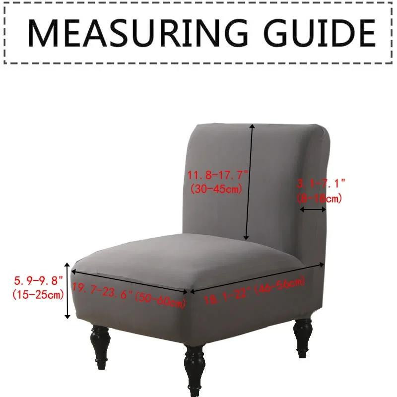 Einfarbiger elastischer Sesselbezug in Grau aus Polyester-Elasthan für Einzelsofas und Armchairs - Bild 2