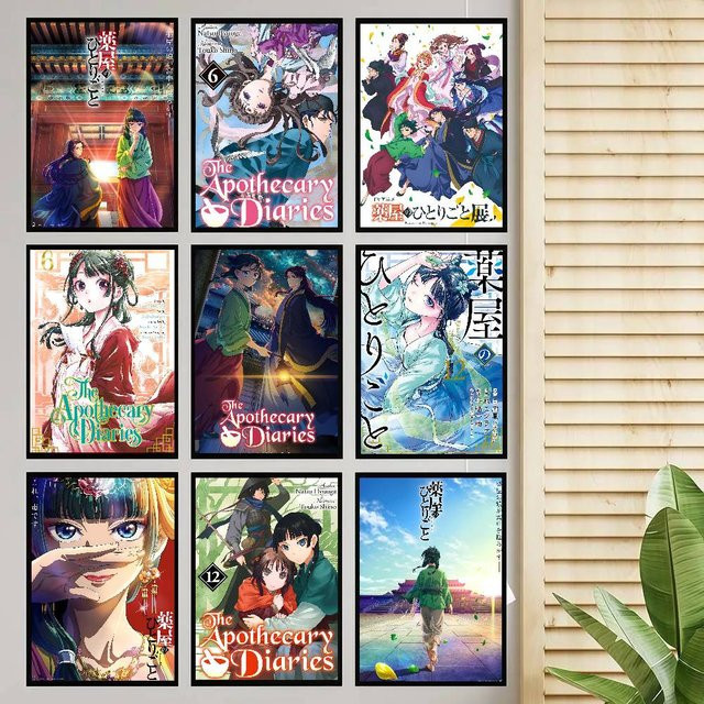 Selbstklebendes Anime Poster The Apothecary Diaries Illustration in Mehrfarben für deine Wanddekoration - Bild 1