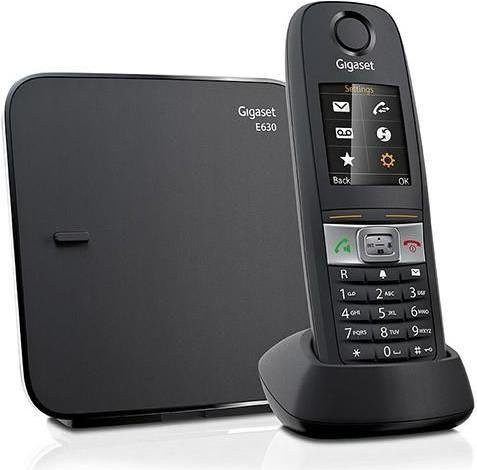 Gigaset E630 Schnurlostelefon mit Rufnummernanzeige und DECT GAP in Schwarz - Bild 1