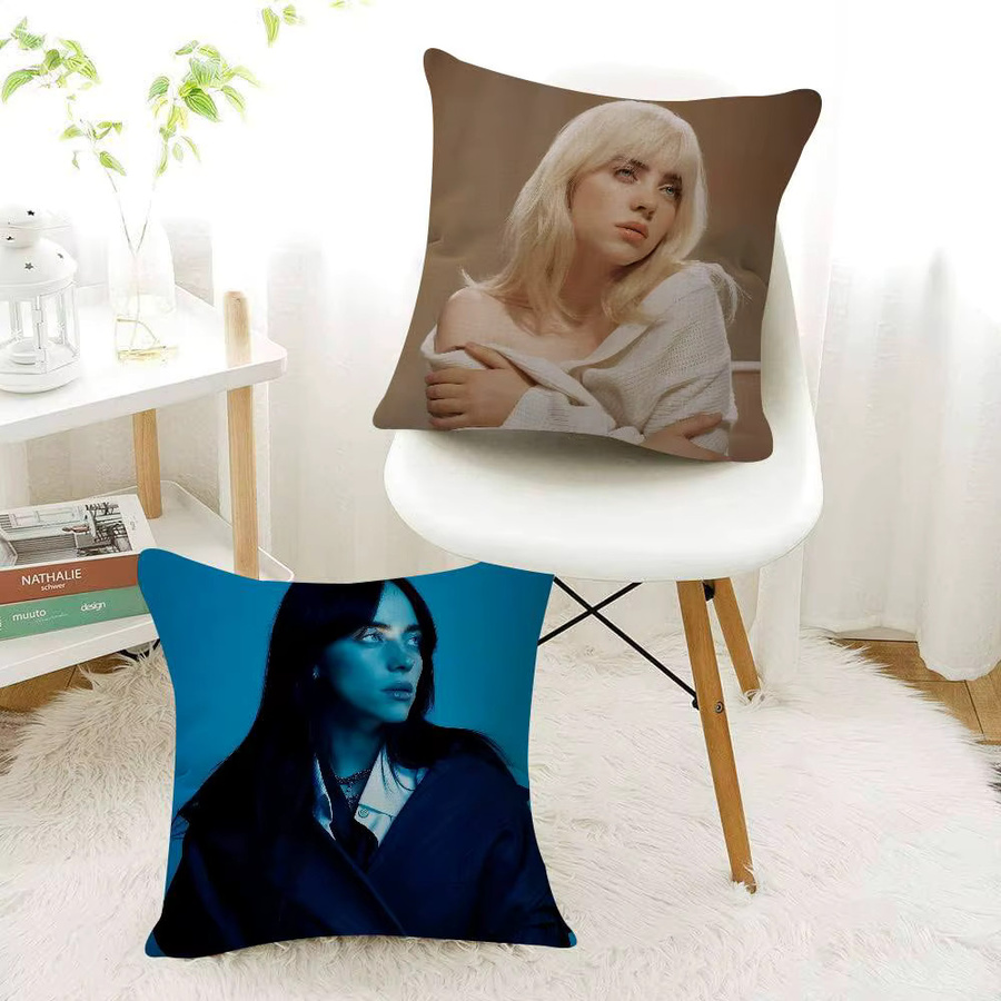 Personalisierter Kissenbezug Billie Eilish Design von kayoom für dein Sofa und Wohnzimmer, quadratisch, 30 x 30 cm - Bild 3