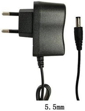 Netzteil-Adapter Ladegerät für 3,7 V 18650 und 16340 Li-Ion Taschenlampen, 4,2 V 500 mA DC, 3,5 mm und 5,5 mm Stecker, Schwarz - Bild 1