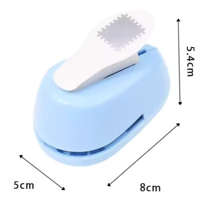 Manuelle DIY-Handpresse als Papierpräger mit verstellbarer Platte und Stanzwerkzeug in Blau - Bild 6