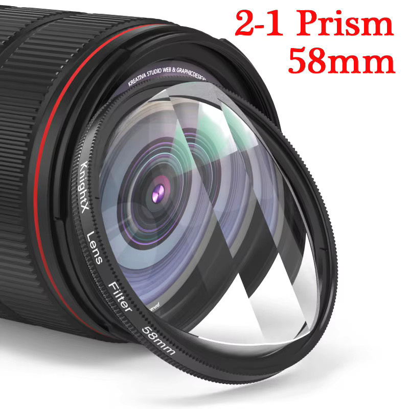 KnightX Prismenfilter für DSLR Kamera mit Blur und Spezialeffekten wie Stern und Kaleidoskop als Fotografie Zubehör - Bild 3