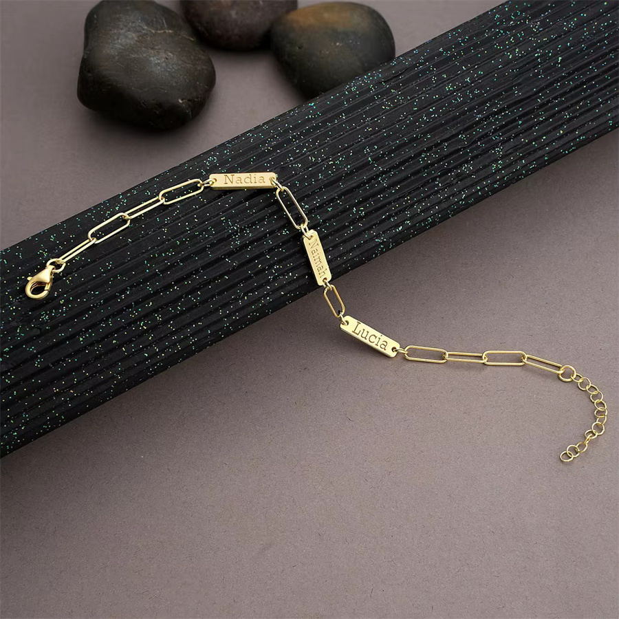 HCyes Armband, Edelstahl, Gold, Unisex - Bild 1