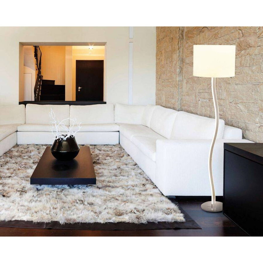 Näve LED-Stehleuchte Aurelia in Weiß mit Chrom-Gestell, H x B x T: 163 x 40 x 40 cm - Bild 3