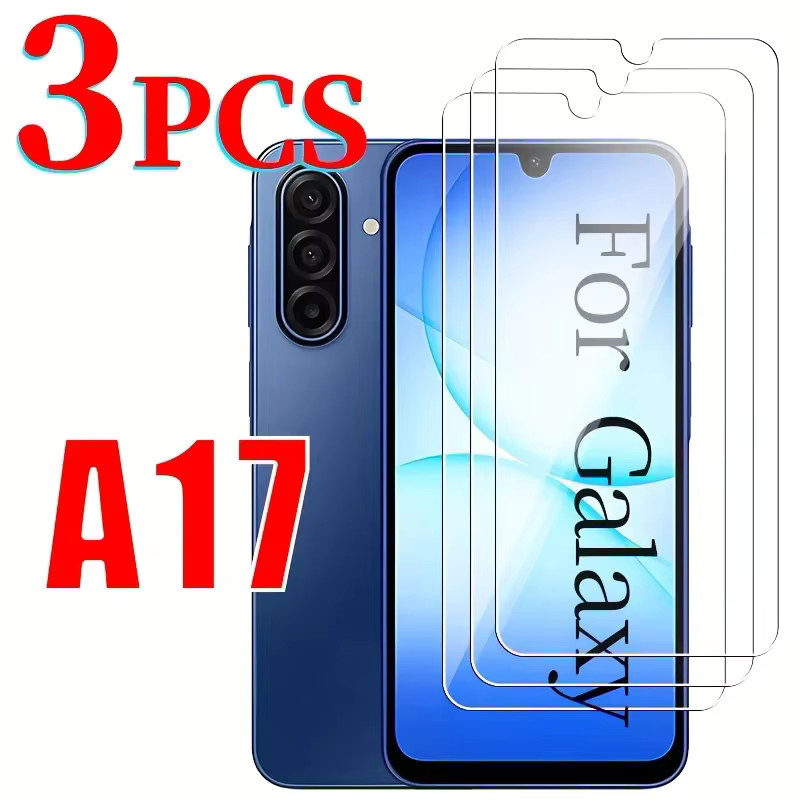 3er-Set gehärtetes Glas Displayschutz für Samsung Galaxy A16 4G und Samsung Galaxy A17 5G, transparent, 9H Anti-Scratch HD - Bild 2