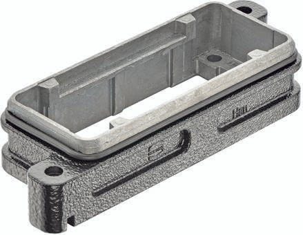 HARTING Anbaugehäuse 09 40 016 0392 09400160392 aus Aluminium in Grau - Bild 1