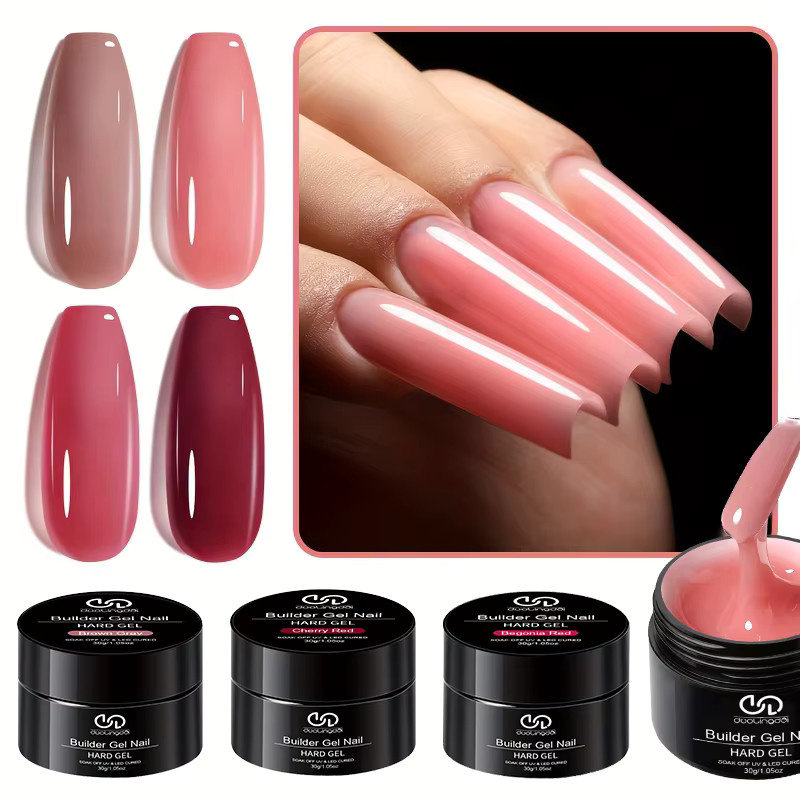 DUOLINGDAI Acryl-Builder-Nagelgel, 30 g, Rouge, Glänzend - Bild 2