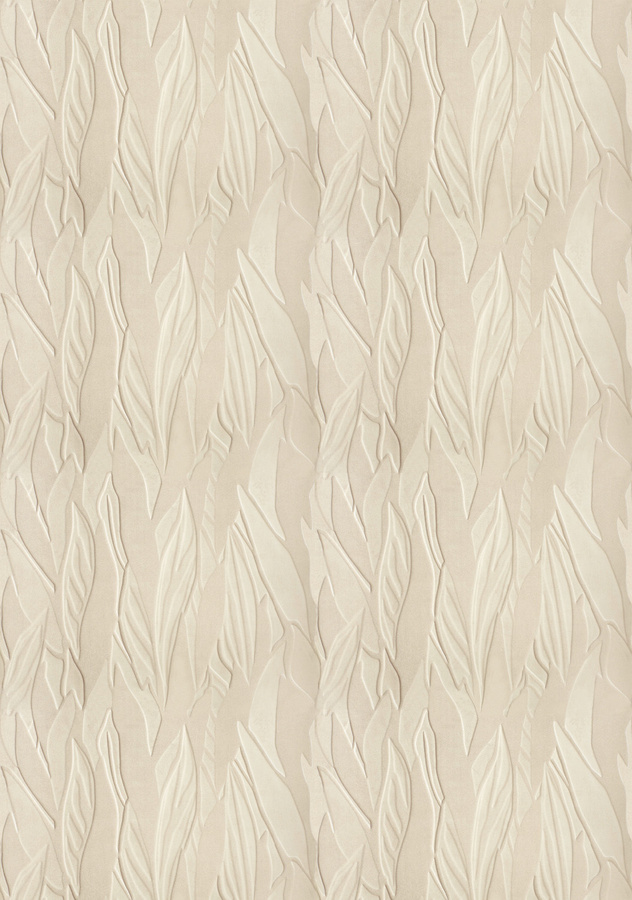 Élitis Tapete Herbier RM 1099 03 in Beige mit floralem und abstraktem Design - Bild 1