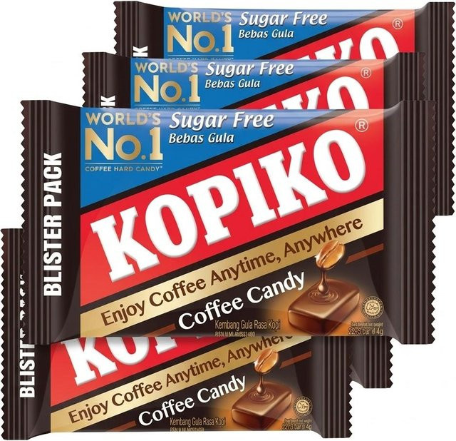 Kopiko Kaffeegeschmacksbonbons zuckerfrei 5 x 32 g - Bild 1