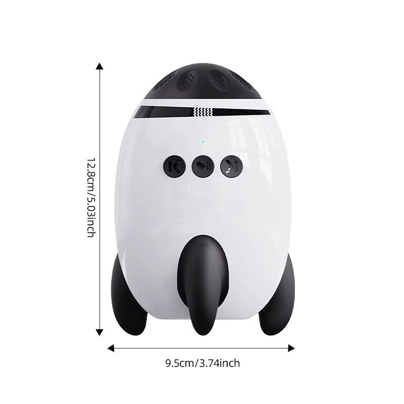 Luxuglow Tragbares Baby-Beruhigungsgerät in Weiß mit Bluetooth, weißem Rauschen und Vibrationsfunktion - Bild 5