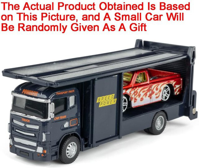 Linyi toy car Container LKW Miniaturmodell, 1:64, Metall, Rückziehmotor, ab 14 Jahren - Bild 1