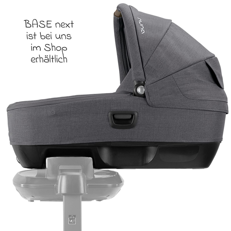 Nuna Babywanne CARI next für Auto und Kinderwagen, Farbe: Granite/Grau - Bild 2