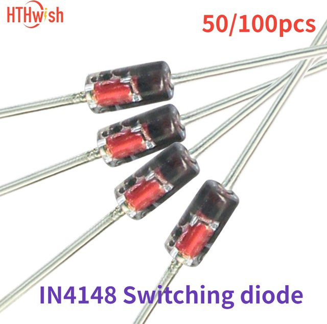 IN4148 Schaltdiode 200 mA 100 V DO-35 im 50er oder 100er Pack - Bild 1