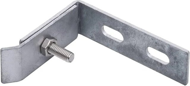 vidaXL Wand-Eckverbinder aus verzinktem Stahl, 10 Stück, Silber - Bild 1