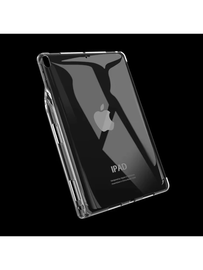 ZNOVAY Silikonhülle für iPad 10,2 Zoll 7. und 8. Generation, transparentes TPU-Cover mit Stifthalter, kompatibel mit iPad 9. Generation (2019-2021) - Bild 4