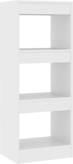 vidaXL Bücherregal und Raumteiler aus Holzwerkstoff in Weiß, B/T/H: 40 x 30 x 103 cm - Bild 1