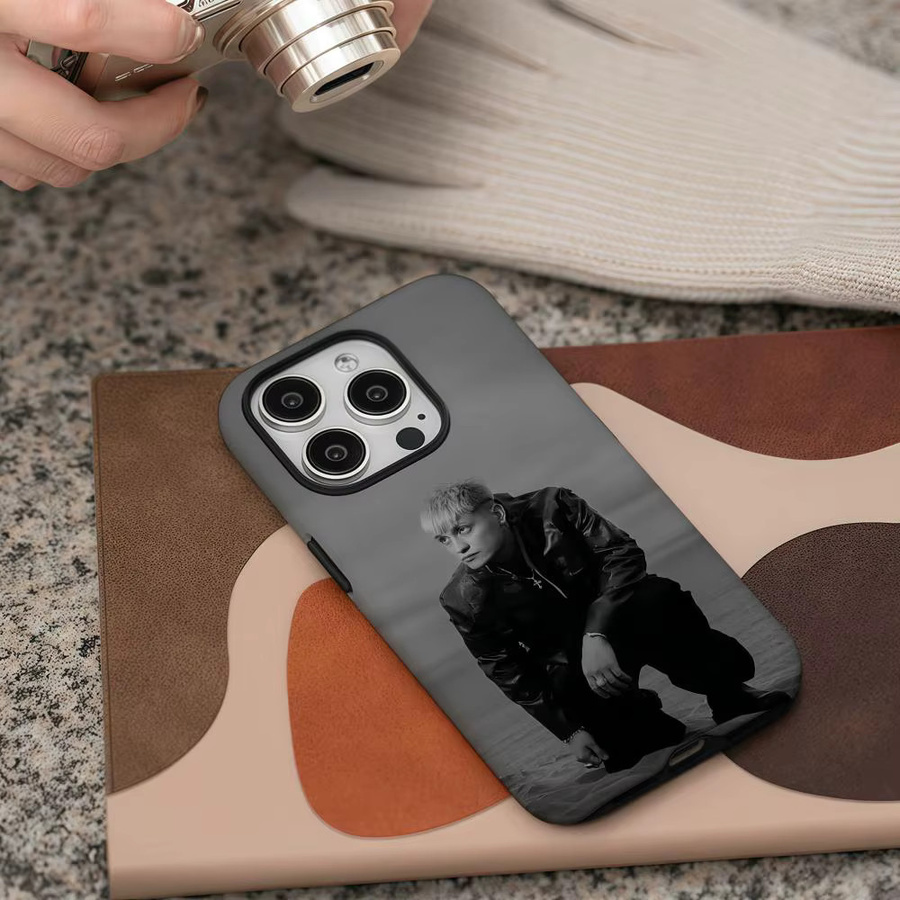 K-Kidd Voodoo Satirologia22 Handyhülle für iPhone 17 16 15 14 13 12 Pro Max Plus in Weiß und Grau mit glänzender HD-Doppelschicht-Flüssighartschale - Bild 5