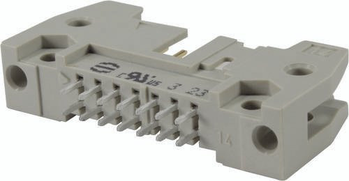 Harting Messerleiste aus Messing in Grau, 2 Reihen, Artikelnummer 09185647902 - Bild 1