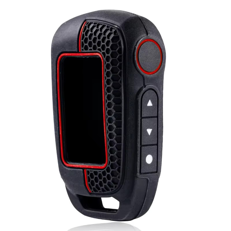 Starline Silikon Schutzhülle für Zwei-Wege-Auto-Alarm-LCD-Fernbedienung in Schwarz für A62 A92 V62 MOTO V63 A94 A64 T94 A95 - Bild 3