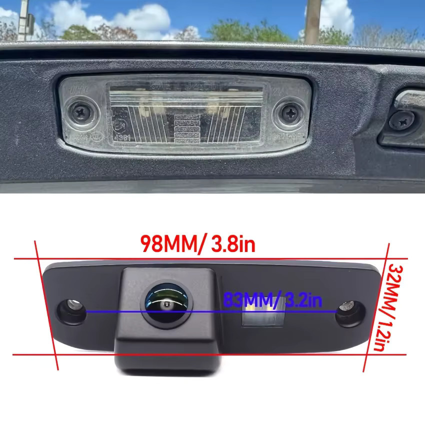 Bileeko HD-Rückfahrkamera in Schwarz für Kia Ceed (ED) 2006 bis 2012 - Bild 2