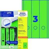 Avery Zweckform Ordnerrückenetikett ultragrip breit/lang in Grün - Bild 1