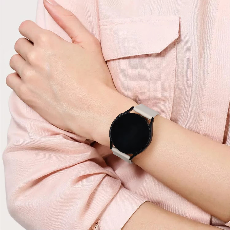 VATMENS Uhrenarmband Silikon, 20 mm, Schwarz, Unisex - Bild 2