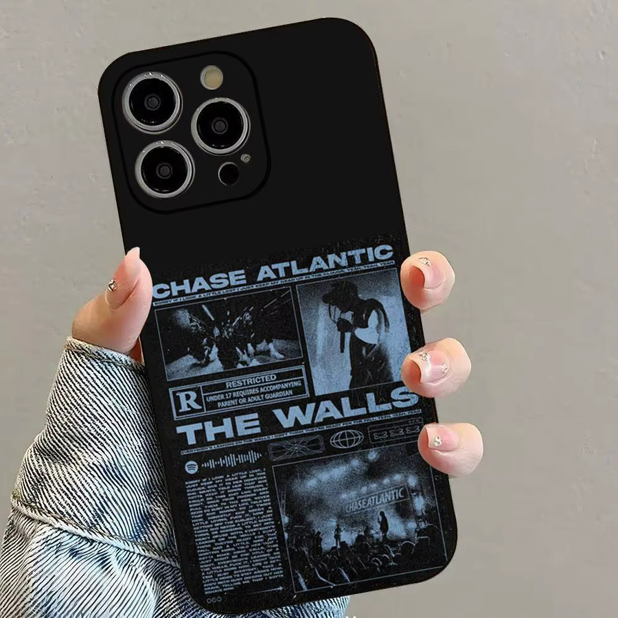 Schutzhülle C-Chase Atlantic Sänger für iPhone 11 bis iPhone 17 Pro Max, Silikon Soft Shell, Schwarz - Bild 2