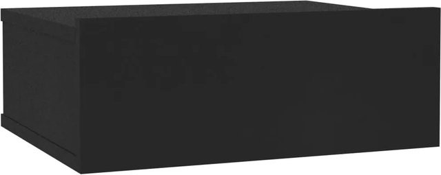 vidaXL Hängender Nachttisch in Schwarz aus Holzwerkstoff, B/T/H: 40 x 30 x 15 cm - Bild 1